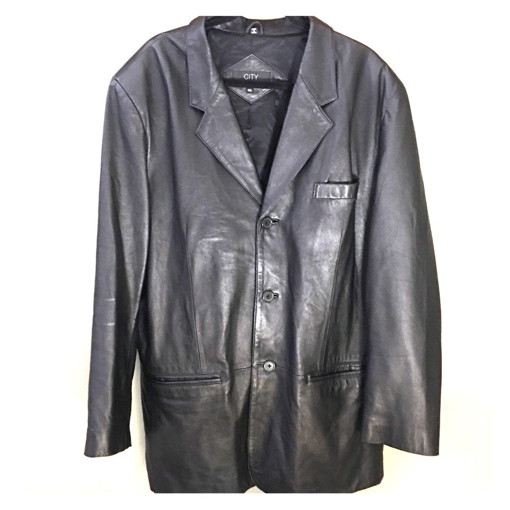 Men’s 46L Jones New York Genuine Leather Jacket